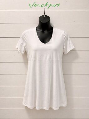 JACKPOT WHITE EMPIRE WAIST TEE DRESS size XXL